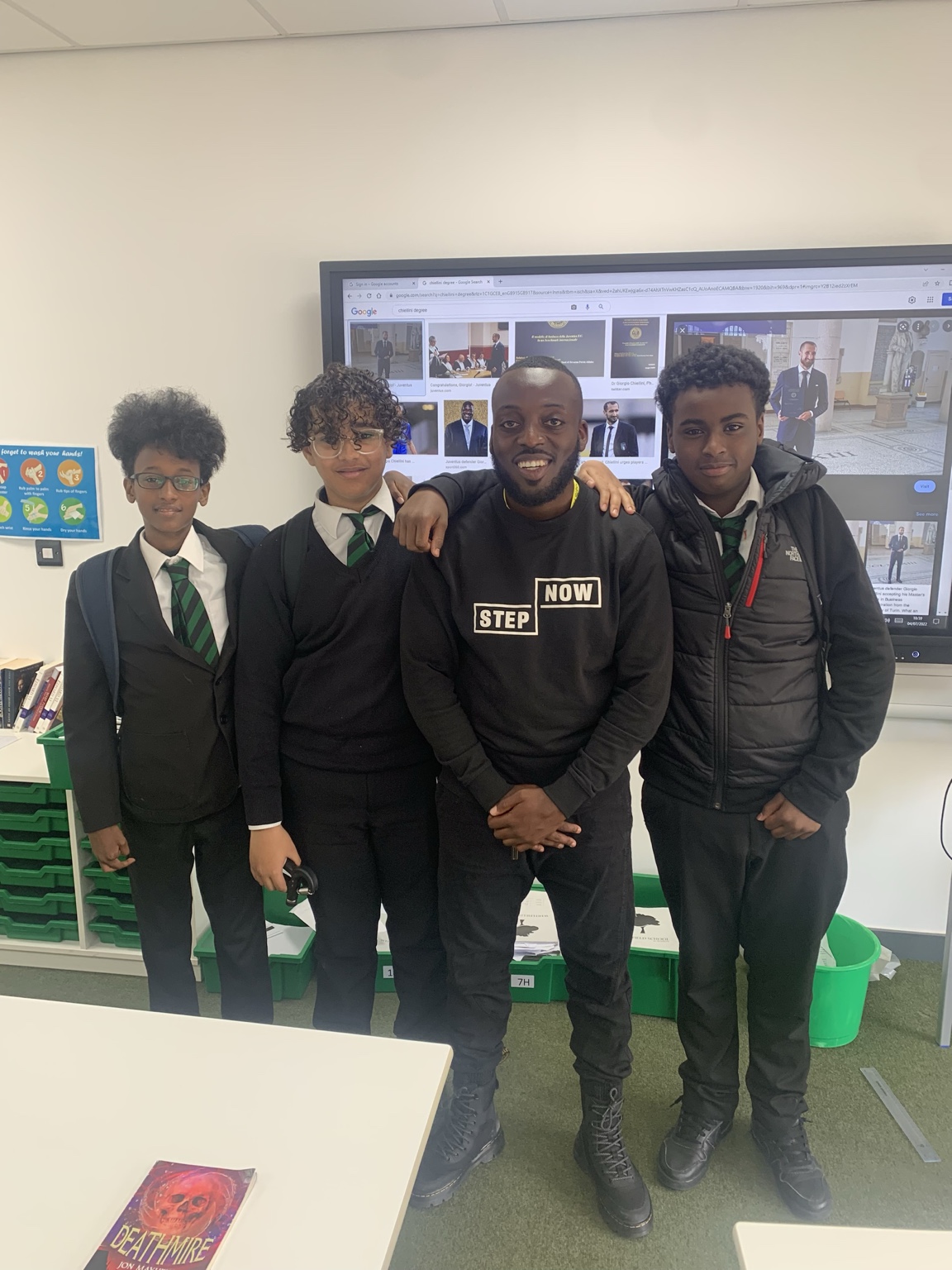 Coach Ray Sefah mentoring young people through STEP NOW