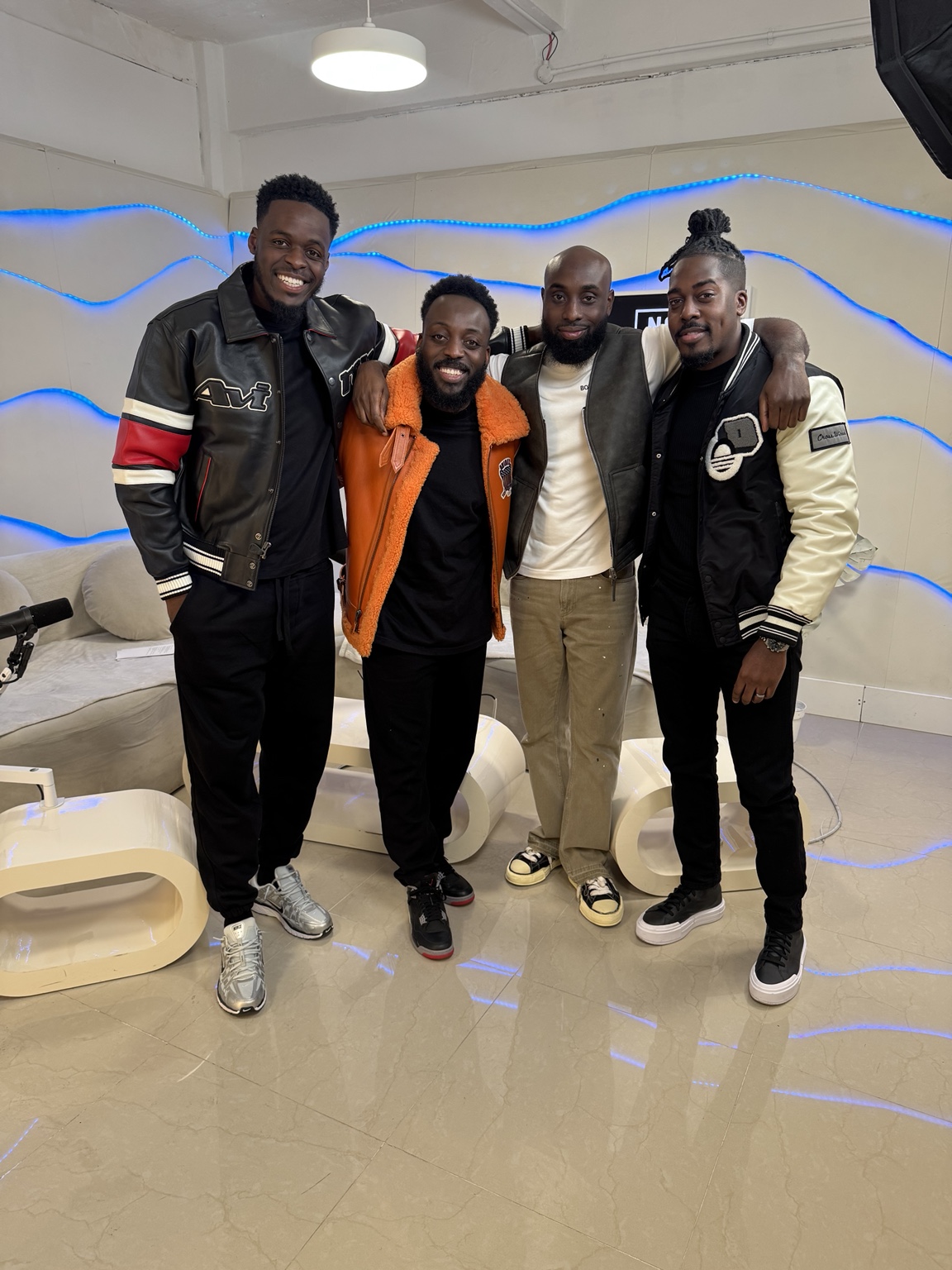 Ray Sefah with the STEP NOW Crew in the Behind the Scenes studio